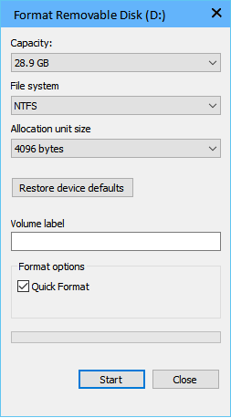 کپی نشدن فایل در فلش