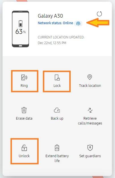 بازکردن رمز گوشی سامسونگ